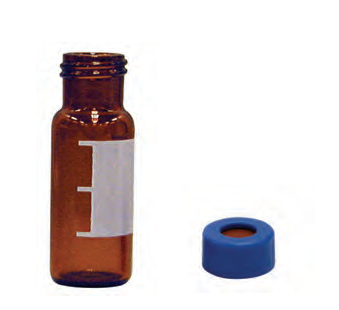 1.8 mL, 9 mm Amber Scrw Label Combo Pack Std. Seal (100/pk) - 100 Stk.