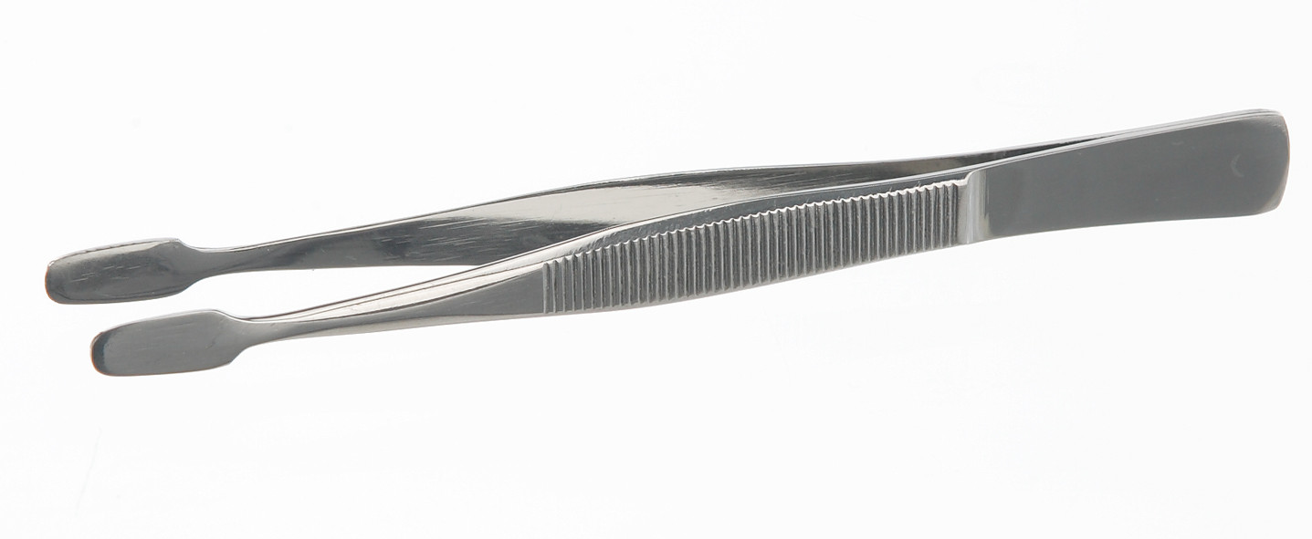 Pinzette für Deckgläser 18/10-Stahl, Typ1,  105 mm