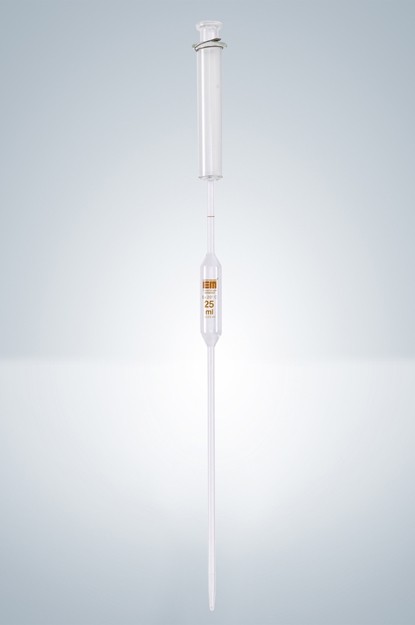 Saugkolben-Vollpipette, mit  Ringmarke, AR-GLAS®, klar, Markierung braun