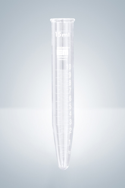 Zentrifugengläser weiß graduiert, langkonisch, L. 115 mm, 15 ml - 100 Stk.