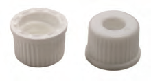 8 mm White Wide-Lip Screw Cap (100/pk) - 100 Stk.