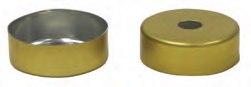 20 mm Magnetic Crimp Cap for Headspace Vials, Gold (100/pk) - 100 Stk.
