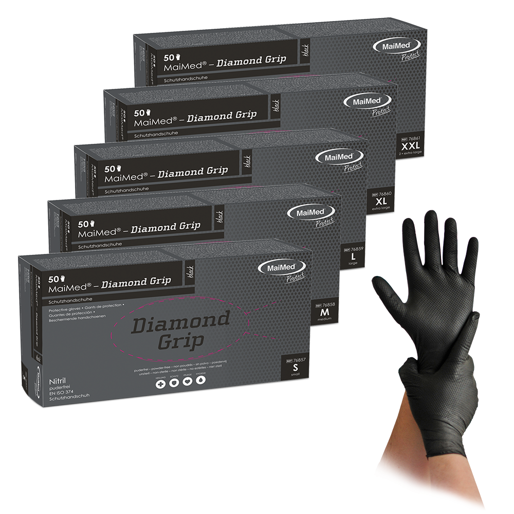 MaiMed-Diamond Grip schwarz