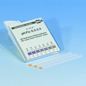 pH-Fix-Indikatorstäbchen pH 0,3 – 2,3, 100 Stäbchen 6 × 85 mm