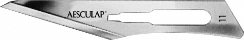 Skalpellklingen, Fig. 11, steril, 100 St.