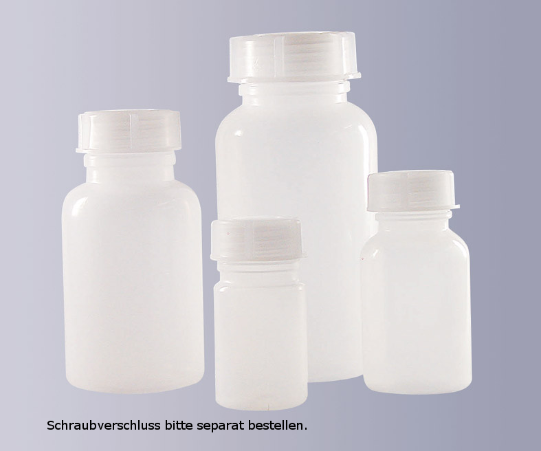 Weithals-Verpackungsflasche, PE-LD, naturfarbig 