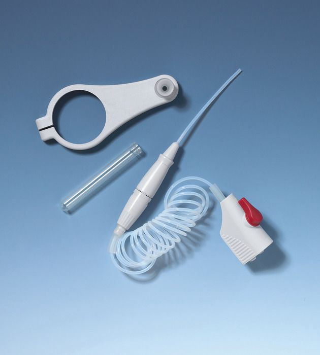 Flexibler Dosierschlauch mit Rückdosierventil für Dispensette® S Trace Analysis