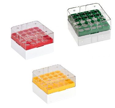 Kryo-Boxen, 1/4-Format, für Kryo-Röhrchen 1,2 - 2 ml, PC, Raster 5 x 5