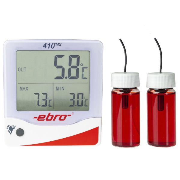 TMX 410 Digitales Kühlschrankthermometer mit dreigeteiltem Display und Alarmfunktion