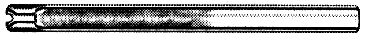 Split Liner mit Wolle Universell, für dreckige Proben, 6,3mm AD x 72mm, Borsilikatglas