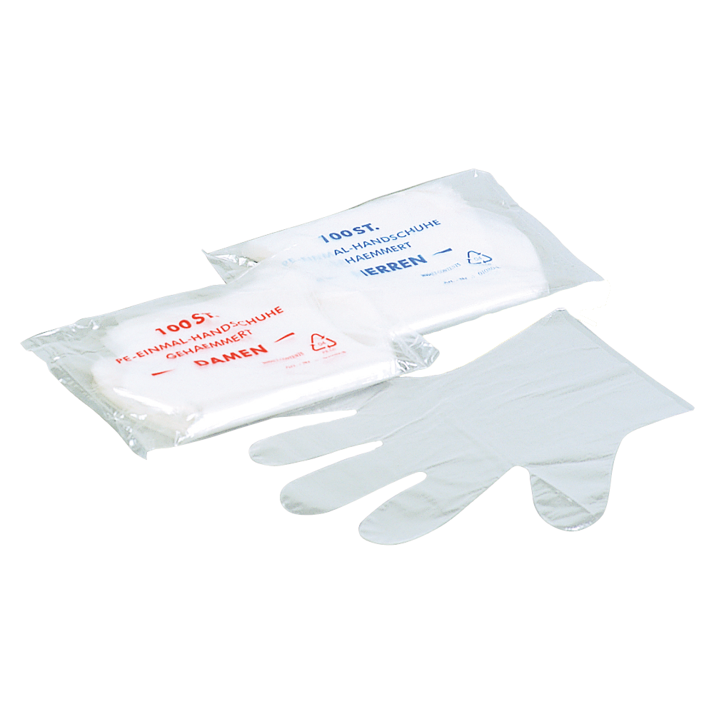 Polyethylen-Handschuh, Damen, Beutel - 100 Stk.