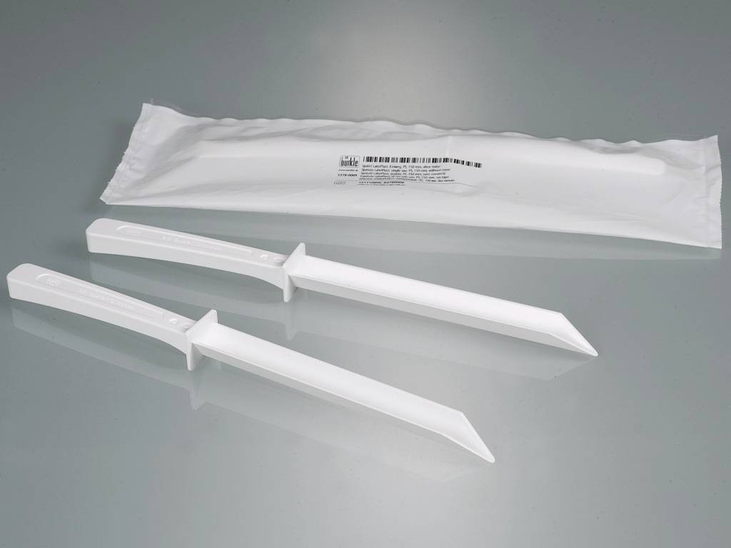 Probenspatel SteriPlast® ohne Hülse, PS, weiß, Einstechtiefe 150, L. 263 mm - 10 Stk.