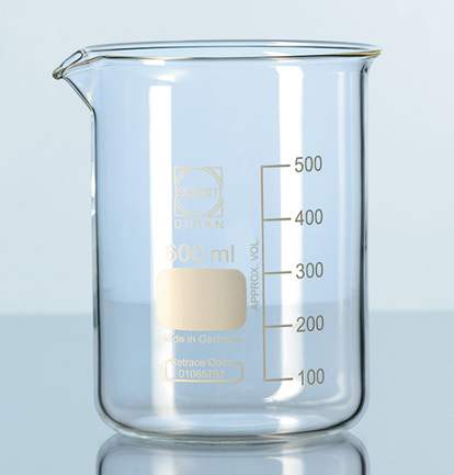 Becher DURAN, nF, mit Teilung und Ausguss, 250 ml – 10 Stk.