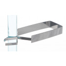 Reagenzglashalter für Gläser 10-25 mm, 18/10-Stahl, 150 mm