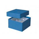 ratiolab® Kryo-Boxen aus Karton, kunststoffbeschichtet, blau, 