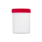 Probenbecher, steril mit Deckel Rot, 200 ml - 200 Stk.