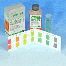 UNISOL-Indikatorlösung pH 4,0 – 10,0, 100 ml, Farbskala + Küvette