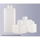 Vierkantflasche, enghals, PE-HD, naturfarbig