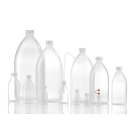 Enghalsflasche, LDPE natur, mit  Verschluss