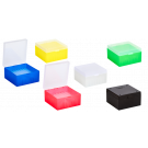 Kryo-Boxen für Kryo-Röhrchen 3 - 4 ml, aus PP, Raster 9 x 9, Form 133 x 133 x 75 mm