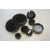 Schraubgewinde-Verschlüsse für Enghals- und Weithalsverpackungsflaschen, DIN 168, schwarz, mit Poly-Einlage