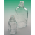 Enghals-Vierkantschraubflaschen, hohe Form, Klarglas